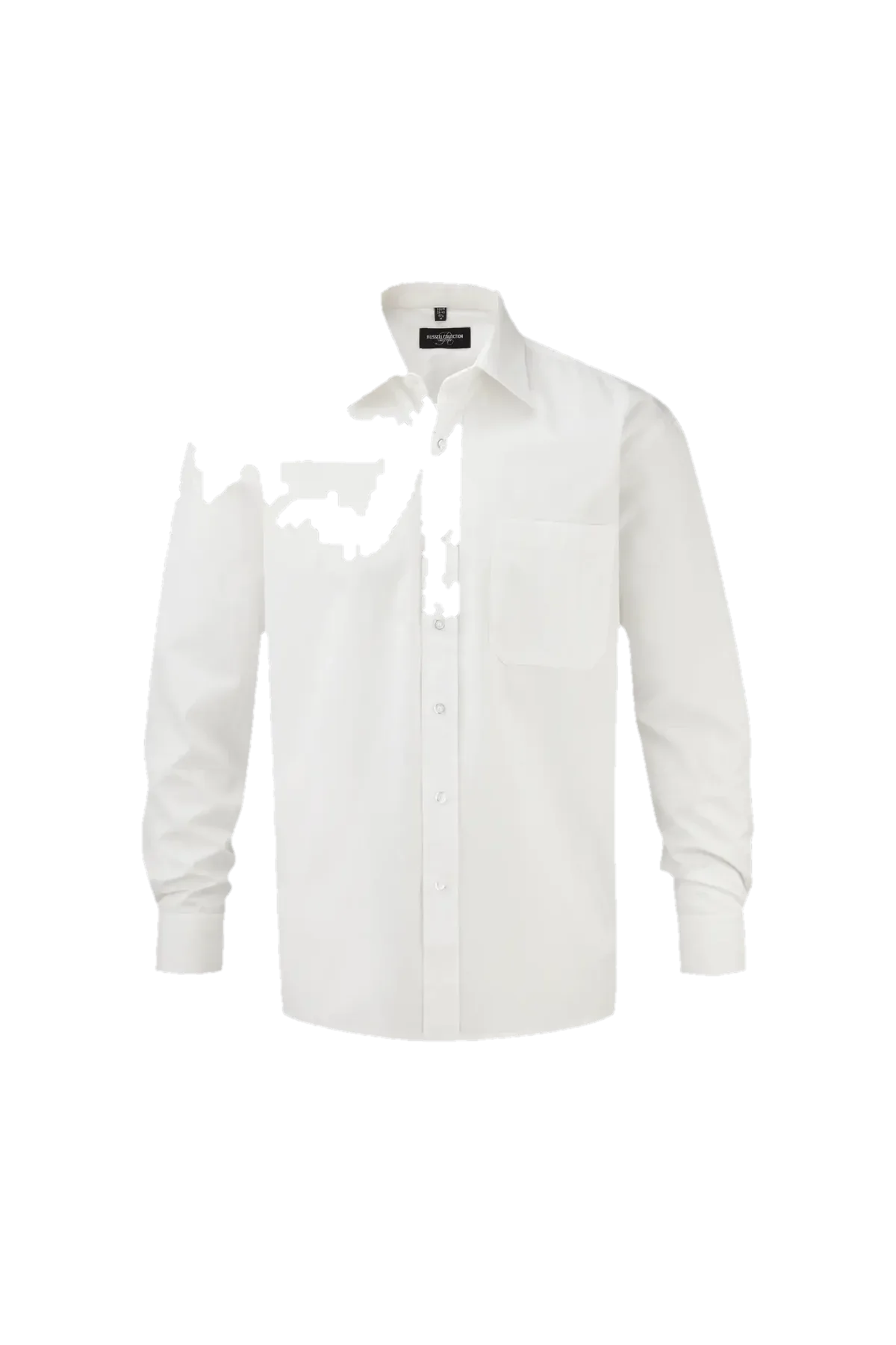 Russell RU936M - Chemise homme popeline pur coton manches longues