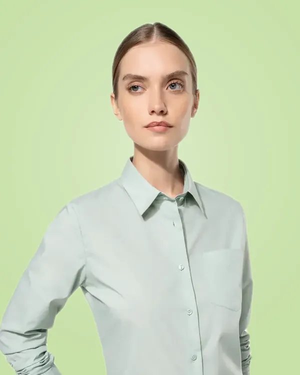 Kariban K549 - Chemise popeline polycoton entretien facile